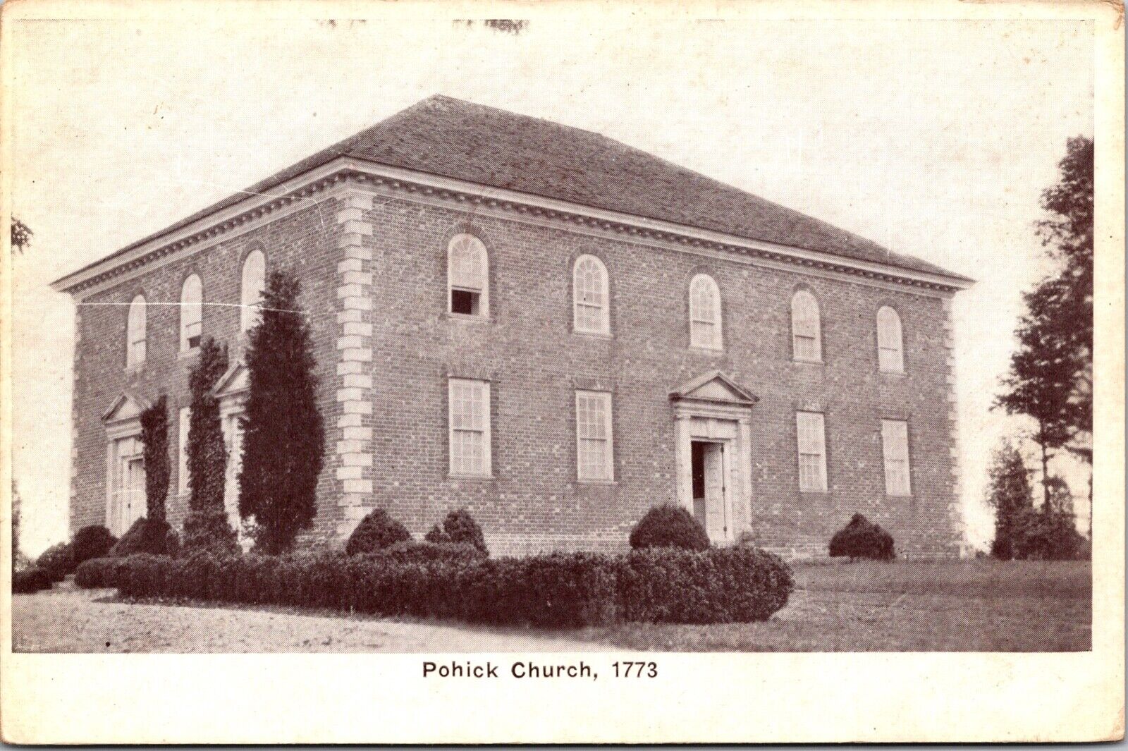 Two Postcards Pohick Episcopal Church 1773 Cemetery Lorton, Virginia~139047