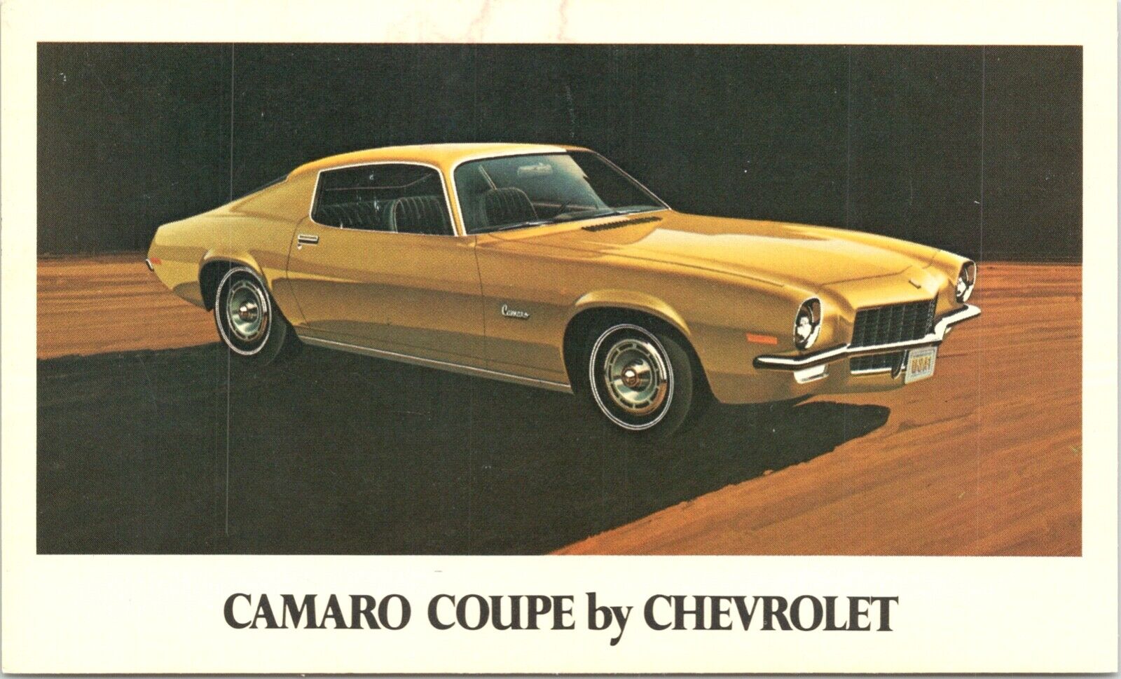 Advertising Postcard Camaro Coupe by Chevrolet