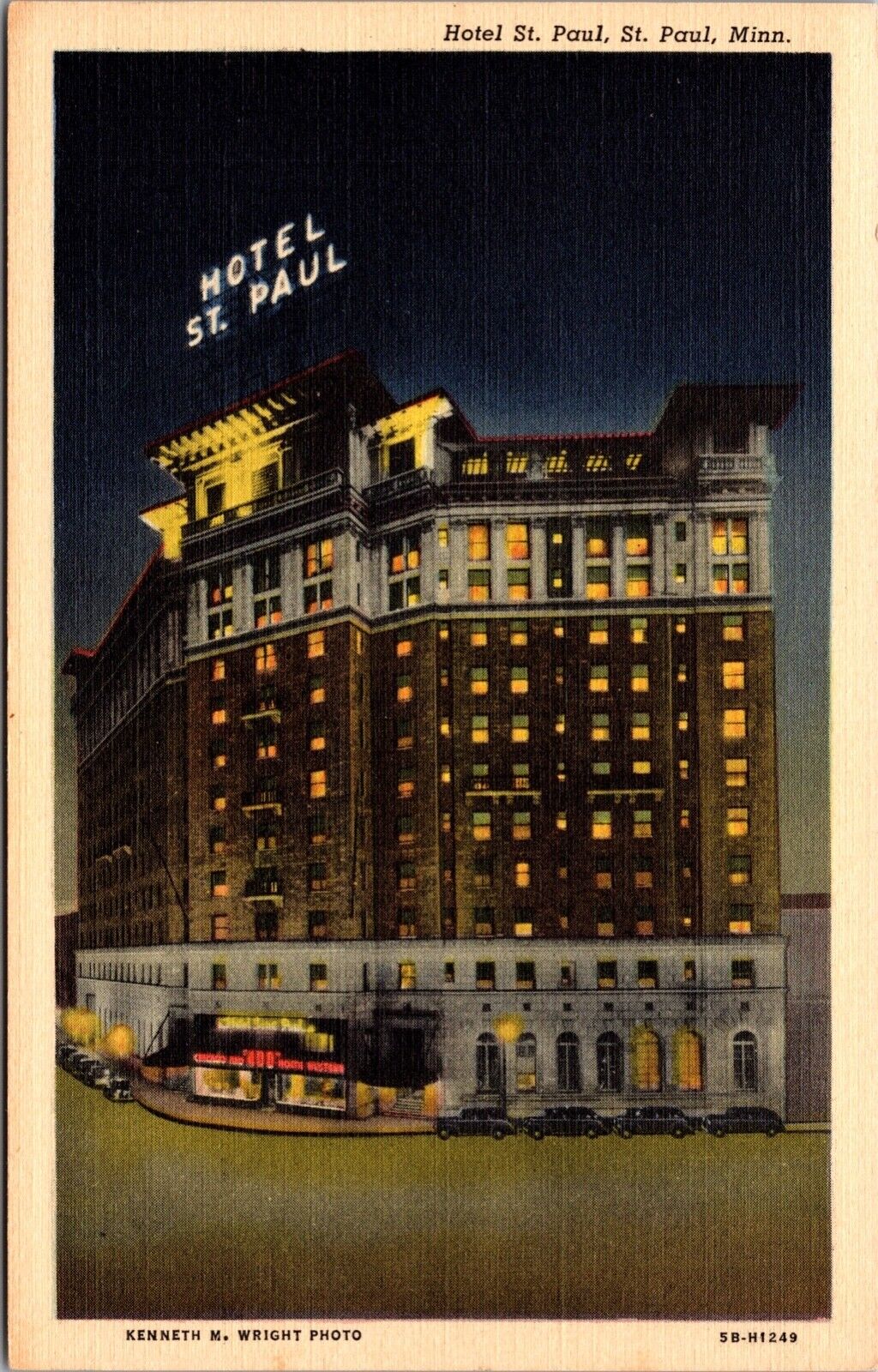 Two Postcards The Saint Paul Hotel in St. Paul, Minnesota~75